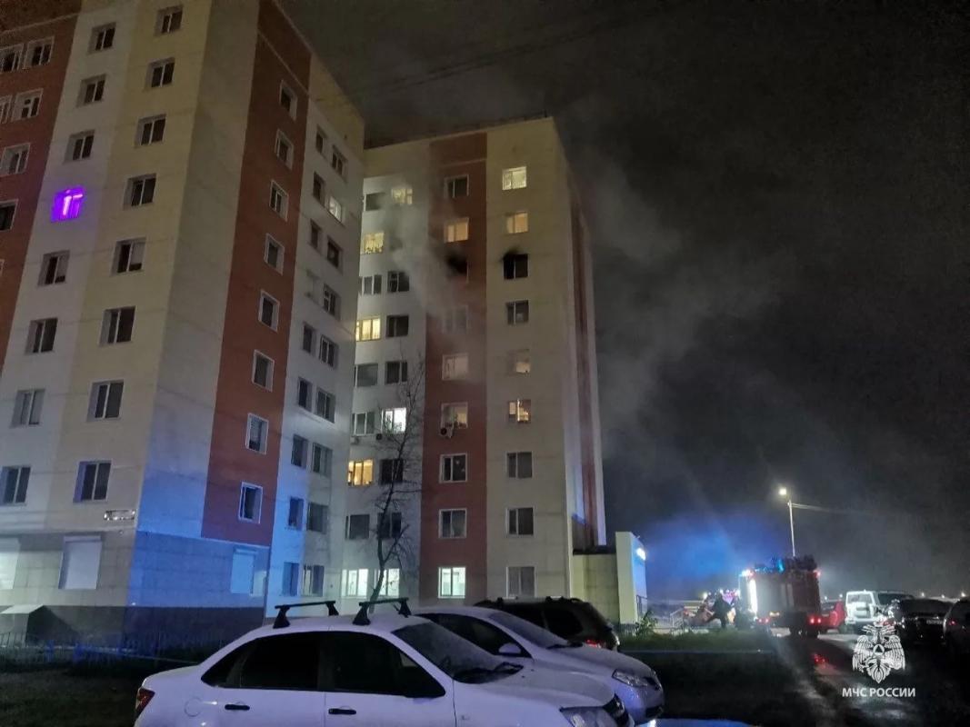 В Сургуте погиб человек при пожаре на улице Республики