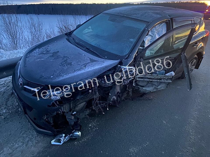 За сутки в Югре три человека пострадали в ДТП
