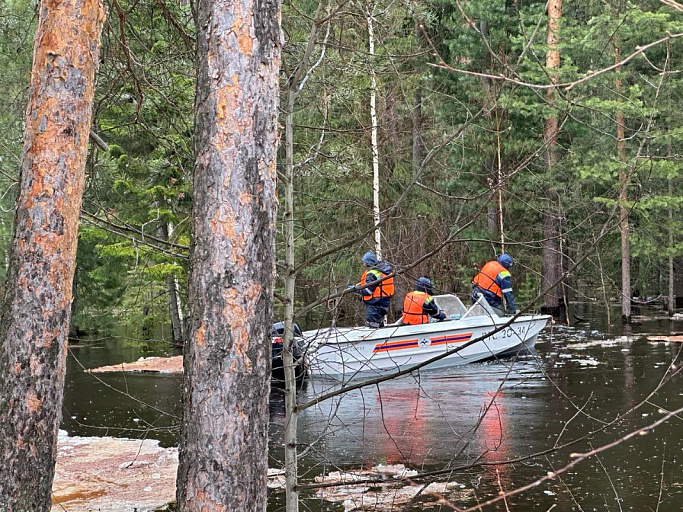 Уровень воды в реке Черная в Сургуте снижается 