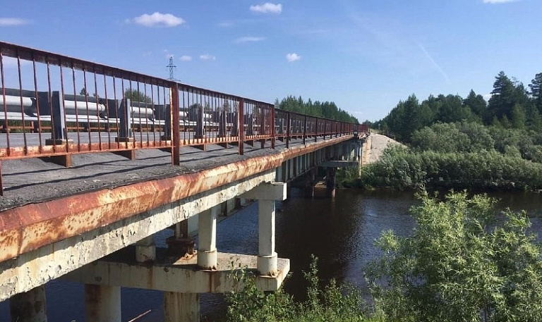 В Югре отремонтируют мост через реку Ампута