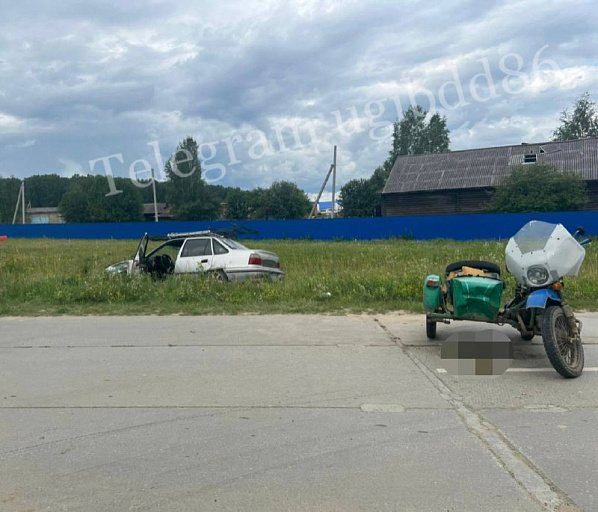 В Кондинском районе мотоциклист без прав устроил ДТП