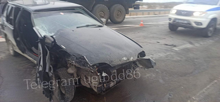 В Сургутском районе водитель-новичок спровоцировал ДТП