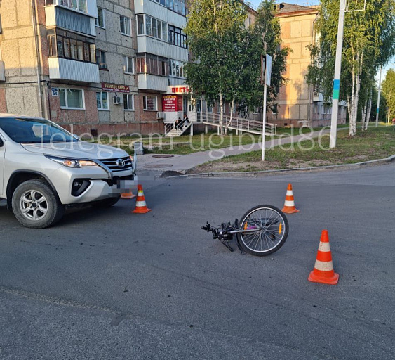 Во дворе дома в Урае сбили юного велосипедиста