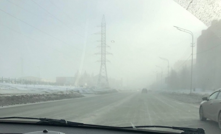 Сургут накрыл туман